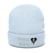Load image into Gallery viewer, Primo Stars Skull Drips Ribbed knit beanie