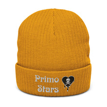 Load image into Gallery viewer, Primo Stars Skull Drips Ribbed knit beanie
