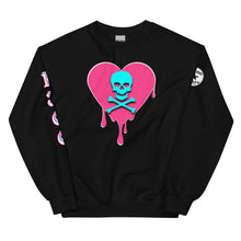 Load image into Gallery viewer, Skull Heart Drips PB Unisex Sweatshirt