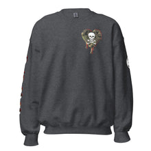 Load image into Gallery viewer, Camo Red SkullHeart Drips C Unisex Sweatshirt