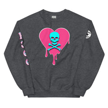 Load image into Gallery viewer, Skull Heart Drips PB Unisex Sweatshirt