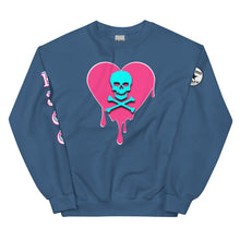 Load image into Gallery viewer, Skull Heart Drips PB Unisex Sweatshirt