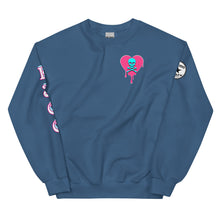 Load image into Gallery viewer, Skull heart drips PB Unisex Sweatshirt