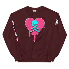 Load image into Gallery viewer, Skull Heart Drips PB Unisex Sweatshirt