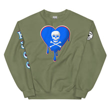 Load image into Gallery viewer, Skull Heart Drips RBR Unisex Sweatshirt