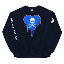 Load image into Gallery viewer, Skull Heart Drips RBR Unisex Sweatshirt