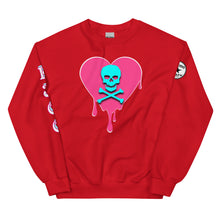 Load image into Gallery viewer, Skull Heart Drips PB Unisex Sweatshirt