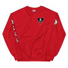 Load image into Gallery viewer, Skull Heart Drips BW C Unisex Sweatshirt