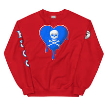 Load image into Gallery viewer, Skull Heart Drips RBR Unisex Sweatshirt