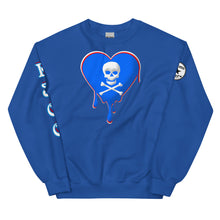 Load image into Gallery viewer, Skull Heart Drips RBR Unisex Sweatshirt