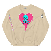 Load image into Gallery viewer, Skull Heart Drips PB Unisex Sweatshirt