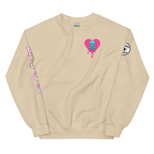 Load image into Gallery viewer, Skull heart drips PB Unisex Sweatshirt