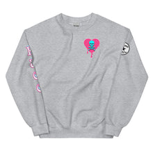 Load image into Gallery viewer, Skull heart drips PB Unisex Sweatshirt