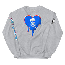 Load image into Gallery viewer, Skull Heart Drips RBR Unisex Sweatshirt
