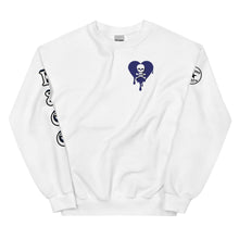 Load image into Gallery viewer, Skull Blue Heart Drips C Unisex Sweatshirt