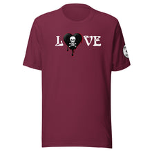 Load image into Gallery viewer, Love Skullheartdrips b/r Unisex t-shirt