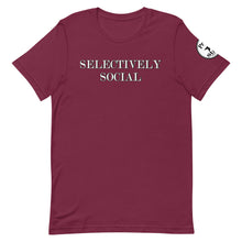 Load image into Gallery viewer, Selectively social Unisex t-shirt