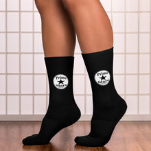 Load image into Gallery viewer, white logo black Socks