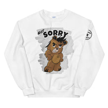 Load image into Gallery viewer, Not Sorry Logo Bear Unisex Sweatshirt