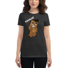 Load image into Gallery viewer, Women's Savage bear logo short sleeve t-shirt