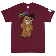 Load image into Gallery viewer, Savage Logo Bear Rainbow Short Sleeve T-Shirt