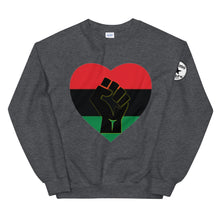 Load image into Gallery viewer, Black heart fist Unisex Sweatshirt