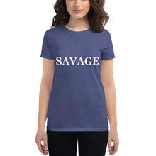Load image into Gallery viewer, Women's SAVAGE short sleeve t-shirt