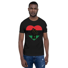 Load image into Gallery viewer, Black Heart Fist Short-Sleeve Unisex T-Shirt
