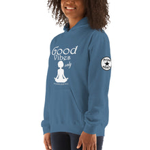 Load image into Gallery viewer, Good Vibes only yoga WL Unisex Hoodie