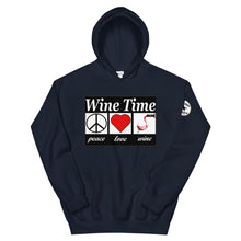 Load image into Gallery viewer, WIne time plw Unisex Hoodie