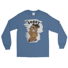 Load image into Gallery viewer, Not Sorry Logo Bear Men’s Long Sleeve Shirt