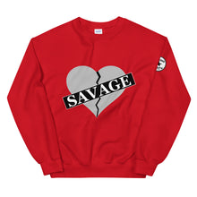 Load image into Gallery viewer, Broken Heart Savage gray Unisex Sweatshirt