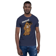 Load image into Gallery viewer, Savage logo bear Short-Sleeve Unisex T-Shirt