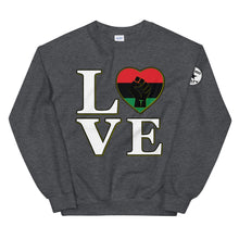 Load image into Gallery viewer, LOVE black fist heart Unisex Sweatshirt