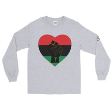 Load image into Gallery viewer, Black heart fist Men’s Long Sleeve Shirt