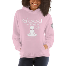 Load image into Gallery viewer, Good Vibes only yoga WL Unisex Hoodie