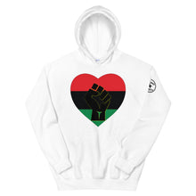 Load image into Gallery viewer, Black heart fist Unisex Hoodie