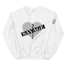 Load image into Gallery viewer, Broken Heart Savage gray Unisex Sweatshirt