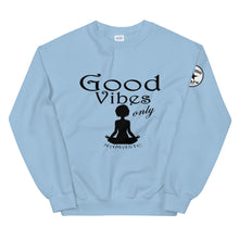 Load image into Gallery viewer, Good Vibes Only Yoga BL Unisex Sweatshirt