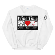 Load image into Gallery viewer, WIne time plw Unisex Sweatshirt