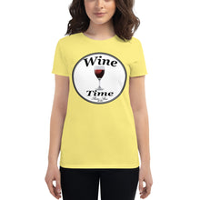 Load image into Gallery viewer, Wine Time Label 2020 Women's short sleeve t-shirt