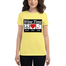 Load image into Gallery viewer, WIne time plw Women's short sleeve t-shirt
