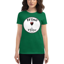 Load image into Gallery viewer, Wine Time Label 2020 Women's short sleeve t-shirt