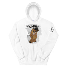 Load image into Gallery viewer, Not Sorry Logo Bear Unisex Hoodie