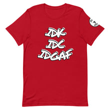 Load image into Gallery viewer, IDK IDC IDGAF Short-Sleeve Unisex T-Shirt