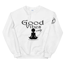 Load image into Gallery viewer, Good Vibes Only Yoga BL Unisex Sweatshirt
