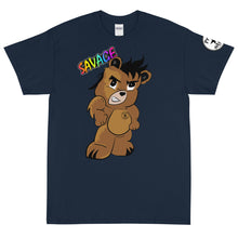 Load image into Gallery viewer, Savage Logo Bear Rainbow Short Sleeve T-Shirt