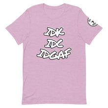 Load image into Gallery viewer, IDK IDC IDGAF Short-Sleeve Unisex T-Shirt