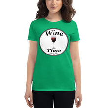 Load image into Gallery viewer, Wine Time Label 2020 Women's short sleeve t-shirt