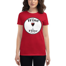 Load image into Gallery viewer, Wine Time Label 2020 Women's short sleeve t-shirt